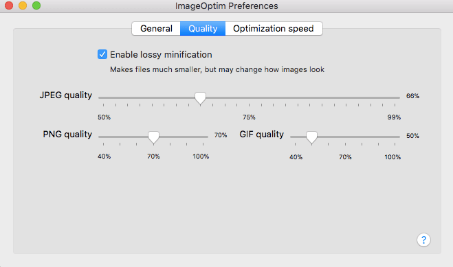 ImageOptim Settings